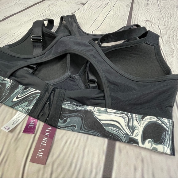 ADORE ME Micah Contour black sports bra NEW, size 32B - Picture 4 of 15